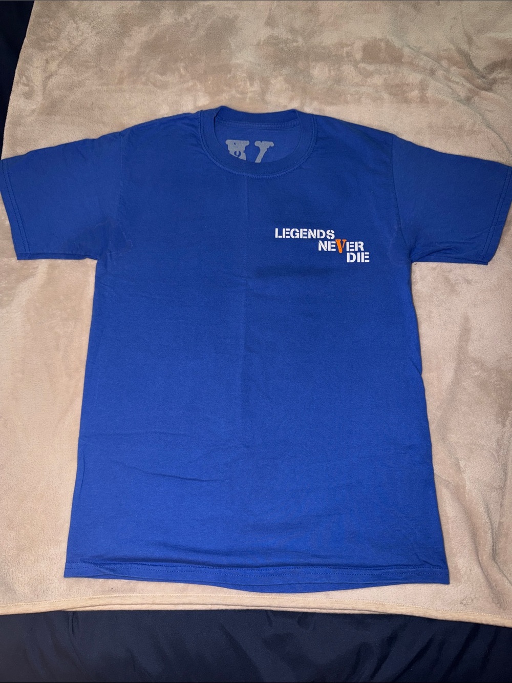 VLONE Blue "Legends Never Die" Graphic Tee